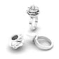 Dark Rose, anti-wolf ring, twist and use, self-defense ring, open ring