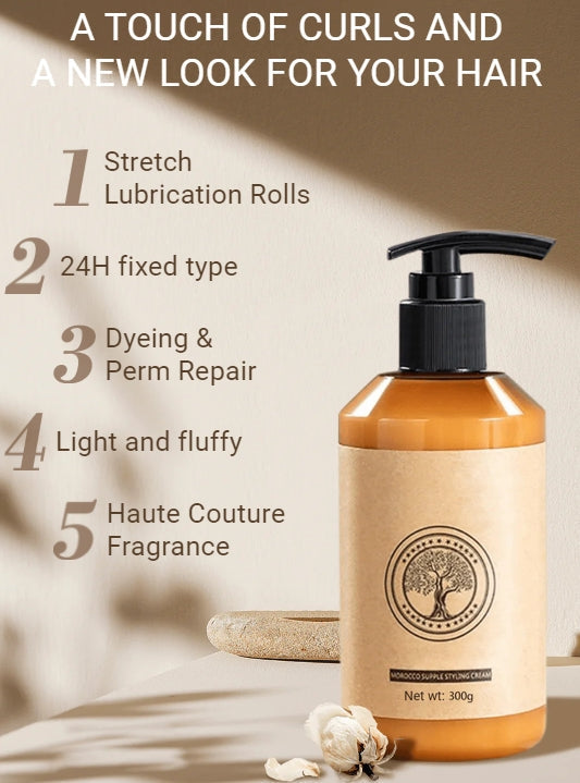 🔥Lang anhaltendes Styling Marokkanisches Volumen Feuchtigkeitsspendende Elastizität