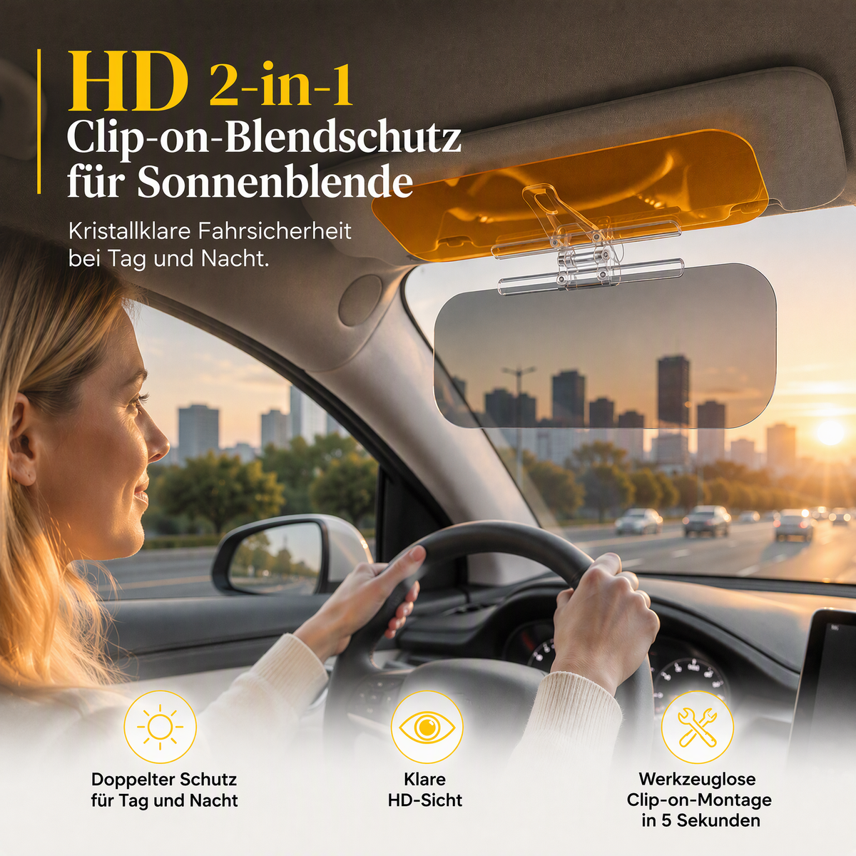 ⏳Begrenzte Zeit 50% Rabatt💥Auto Blendvisier für Tag & Nacht