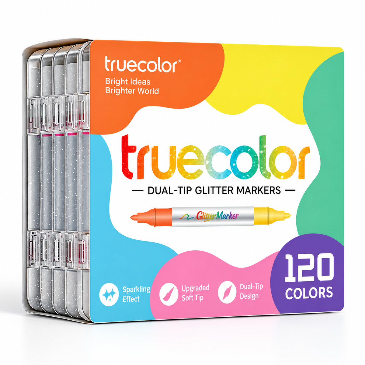 🏆Magic Glitter Outline Markers✨Zweifarbige Kunststifte mit zwei Spitzen