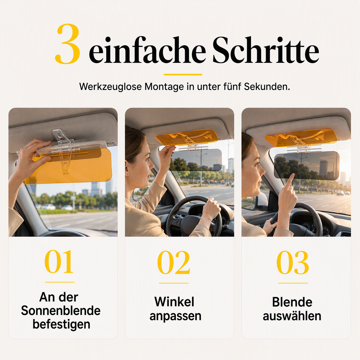 ⏳Begrenzte Zeit 50% Rabatt💥Auto Blendvisier für Tag & Nacht