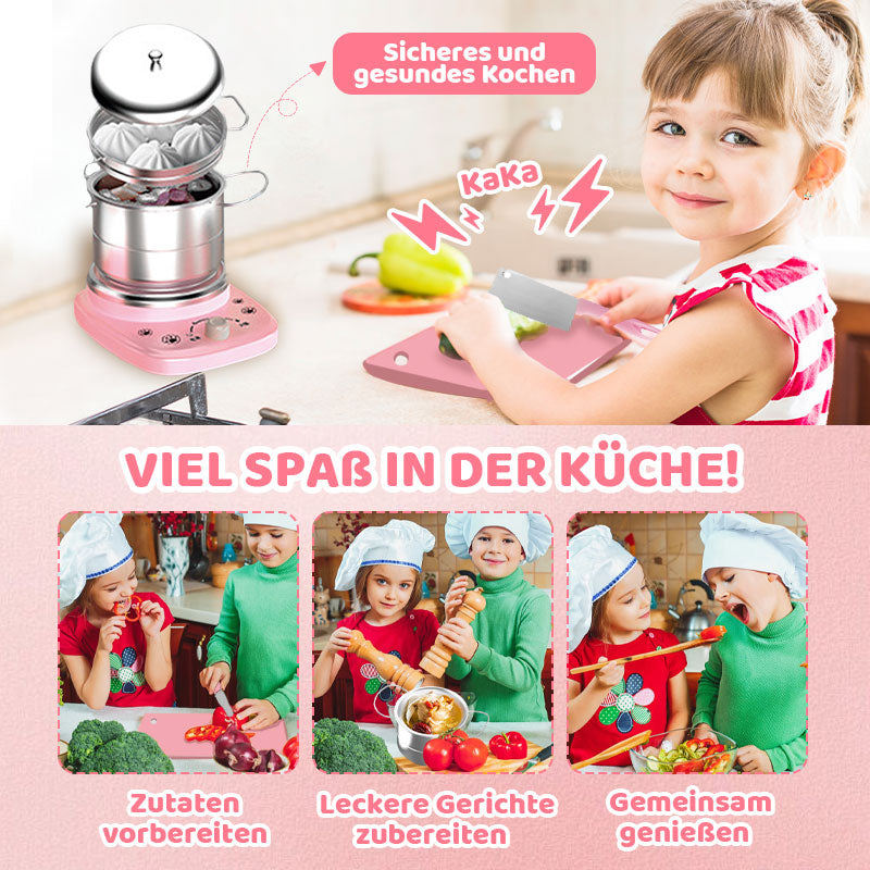 [Bestes Geschenk für Kinder] Mini-Küchen-Kochspielzeug für Kinder – 22-teiliges Set