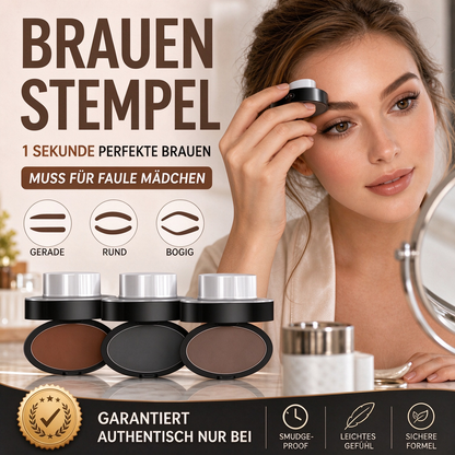✨ 1 kaufen, 1 gratis! 🖌️ Augenbrauen-Stempelset mit Applikator, wasserfest, bis zu 24 Std. Halt