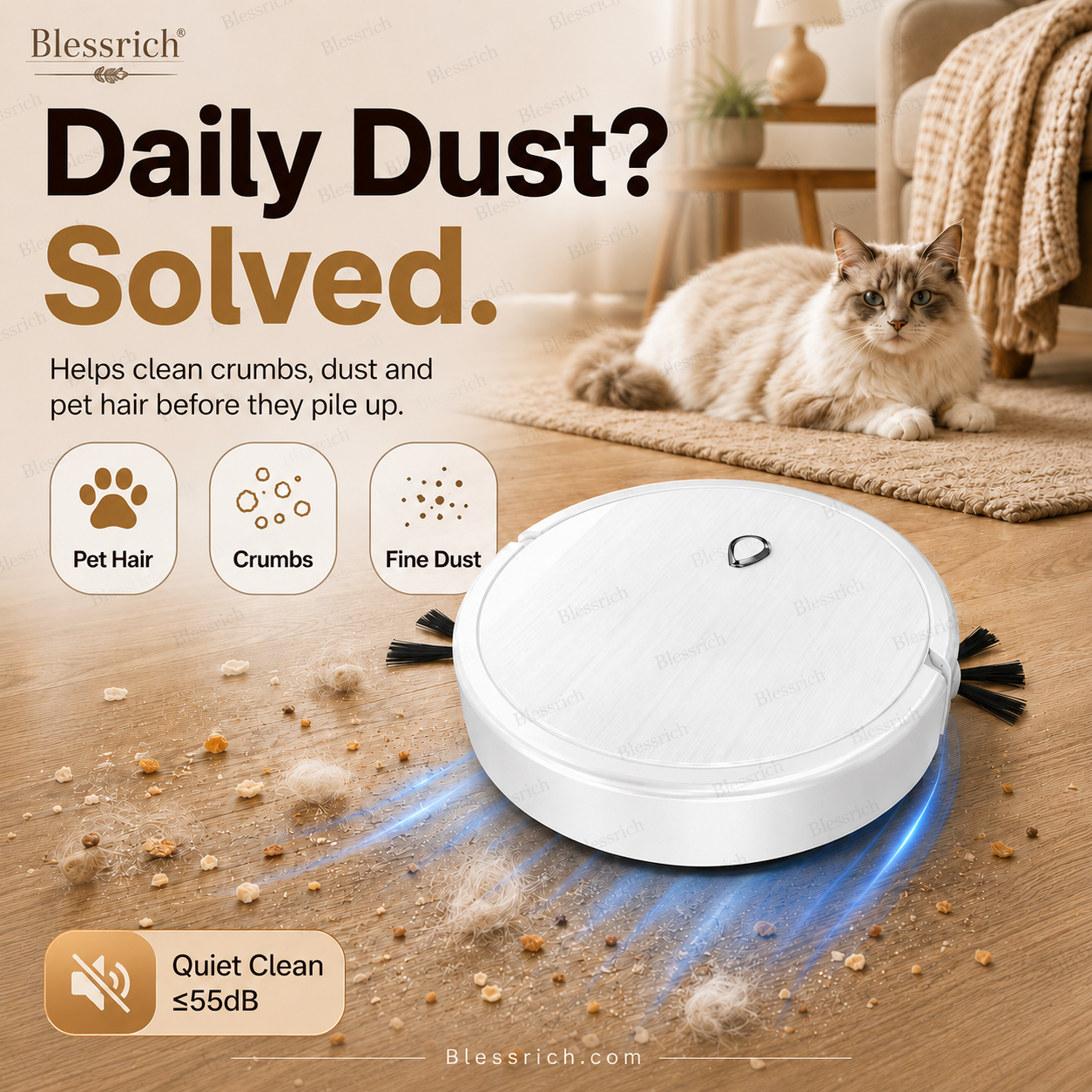 SmartSweep™ 3-in-1-Roboterstaubsauger