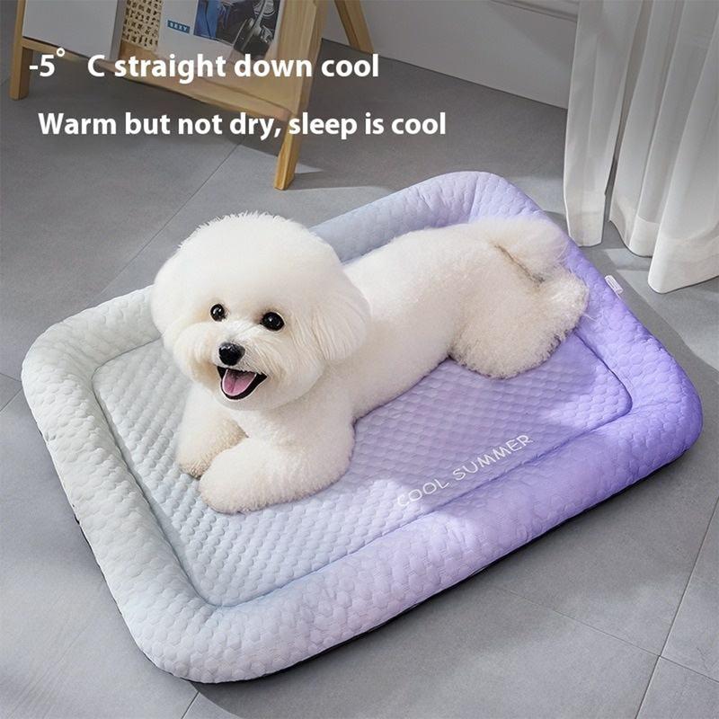 🔥 NUR HEUTE: €15,99!! ❄ Pawchill™ Kühlmatte für Hunde & Katzen 🐾  Ice-Silk – natürlich kühl, atmungsaktiv & waschbar 🌿  Für Zuhause, Sofa & Auto • Mehrere Größen • Farbverlauf ☀️🐶🐱