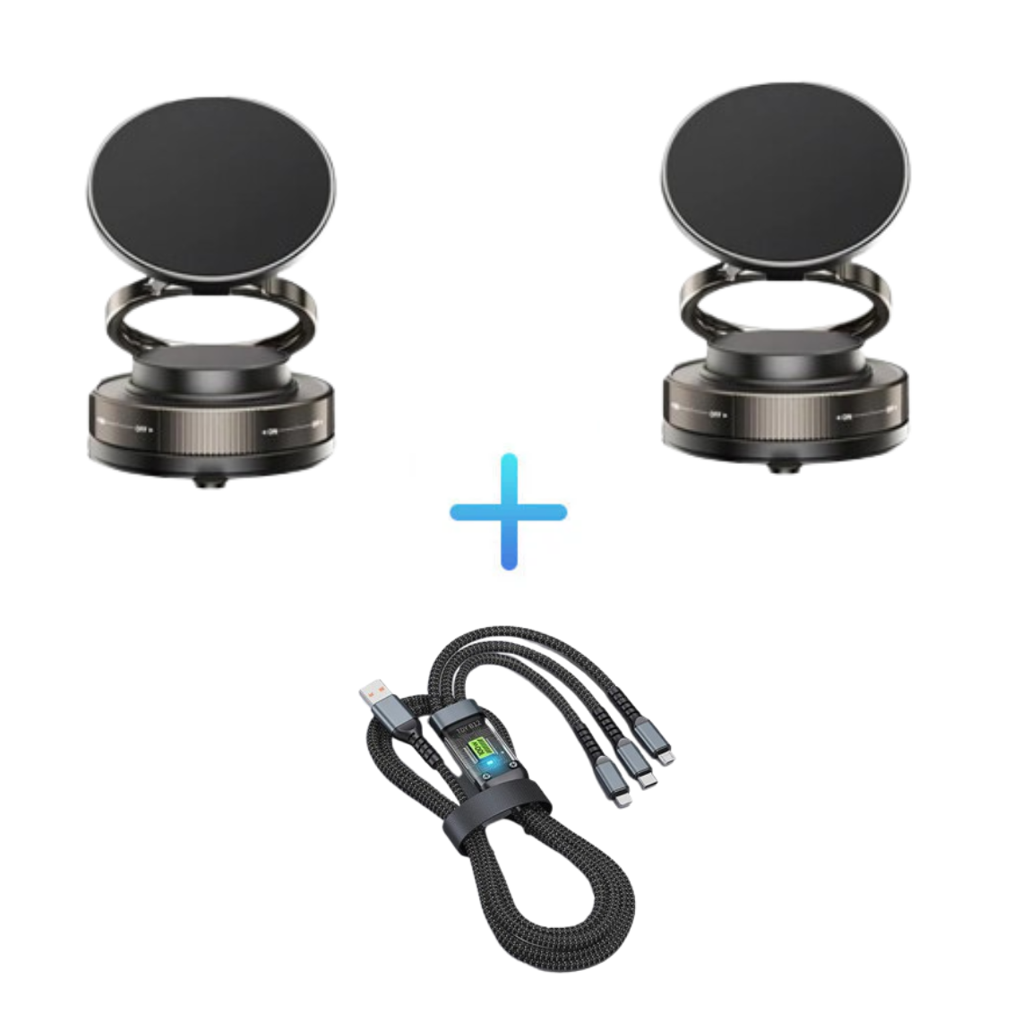 🔥📱Mehr kaufen mehr sparen🔄360° verstellbarer magnetischer Handyhalter mit Saugnapf