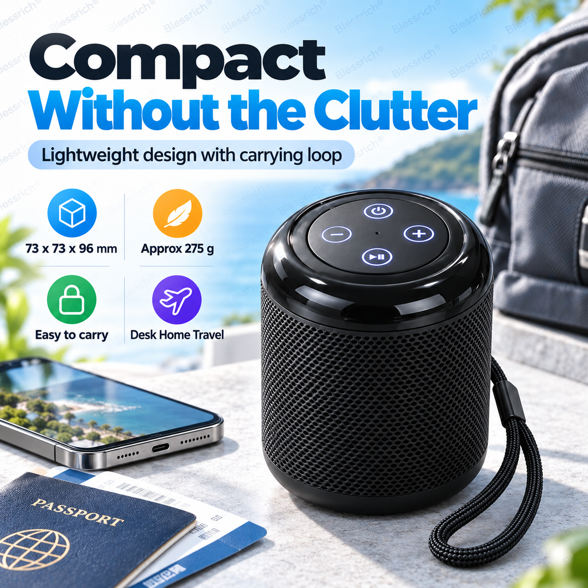 🥳 2026 HOT SALE 🔥 50 % RABATT! Tragbarer Bluetooth-Lautsprecher – Bluetooth 5.3, 5 W klarer Klang, Wiedergabe über TF-Karte und USB, Freisprechanrufe. Kompakt, leicht und einfach zu transportieren. Großartiger Klang überall! 🎶🔊