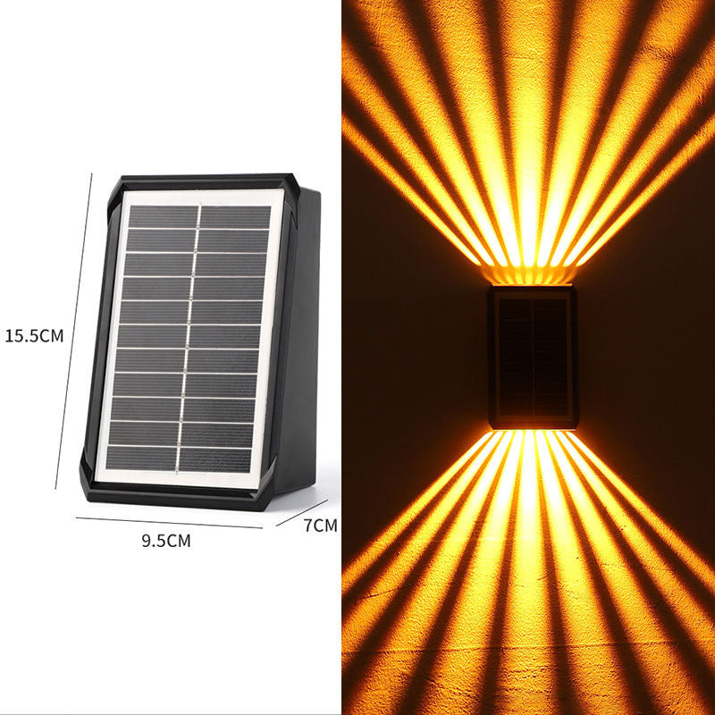 Wasserdichter 4-LED-Solar-Wandstrahler für den Außenbereich