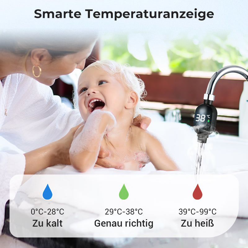 💧 Duschthermometer 🌡️ Schluss mit Raten - Sofortige Temperatur! 🚿