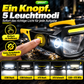 ✨Wiederaufladbare LED-Stirnlampe im Brillen-Design