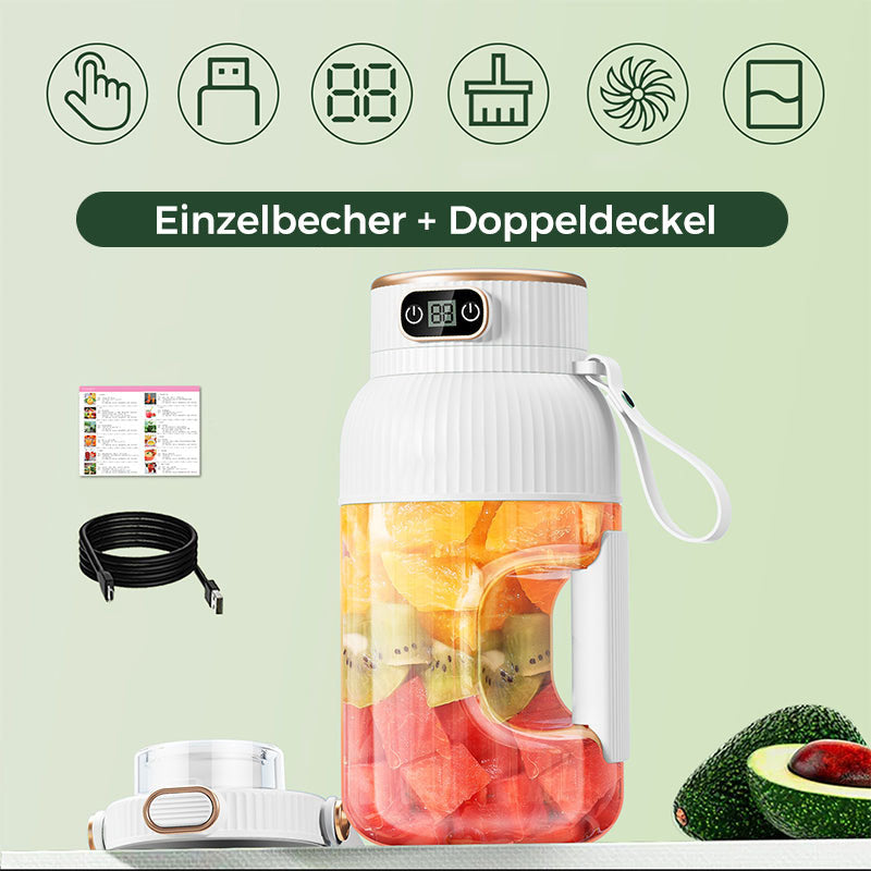 💥💥Sommer Heißer Verkauf ❄️Multifunctional Tragbare Saftpresse Tasse mit Digitalanzeige