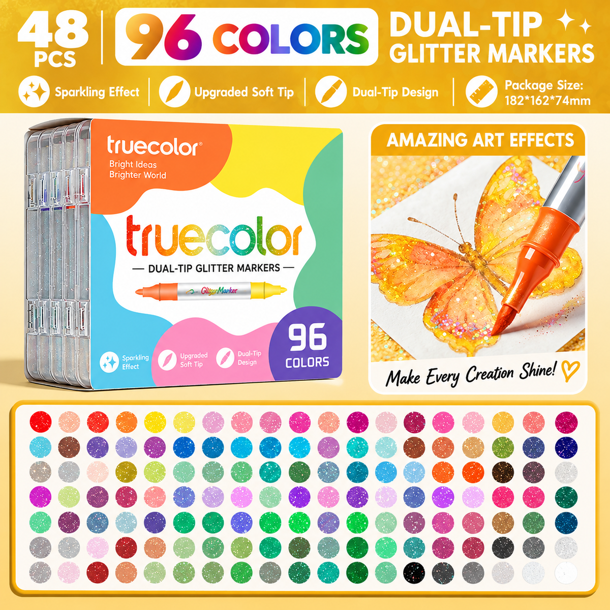 🏆Magic Glitter Outline Markers✨Zweifarbige Kunststifte mit zwei Spitzen