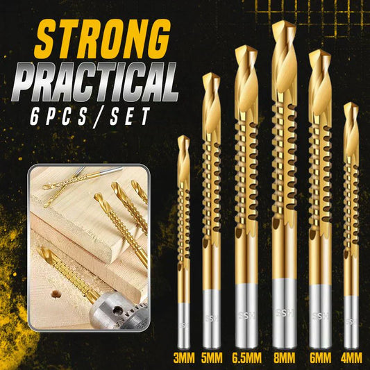 ⚡ Spiralbohrer-Set – HSS Titan-beschichtet, Sägezahn-Design, für alle Materialien 🧰
