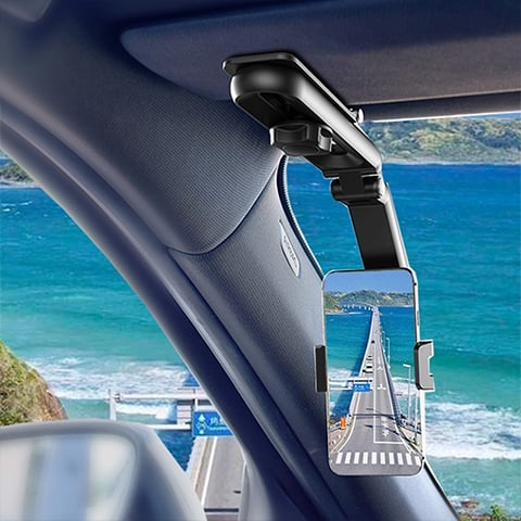 🔥Heißer Verkauf🔥 Drehbarer und einziehbarer Handyhalter für das Auto
