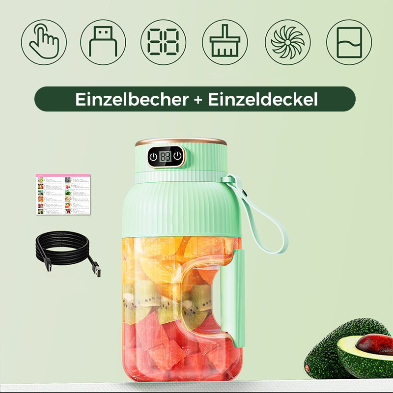 💥💥Sommer Heißer Verkauf ❄️Multifunctional Tragbare Saftpresse Tasse mit Digitalanzeige