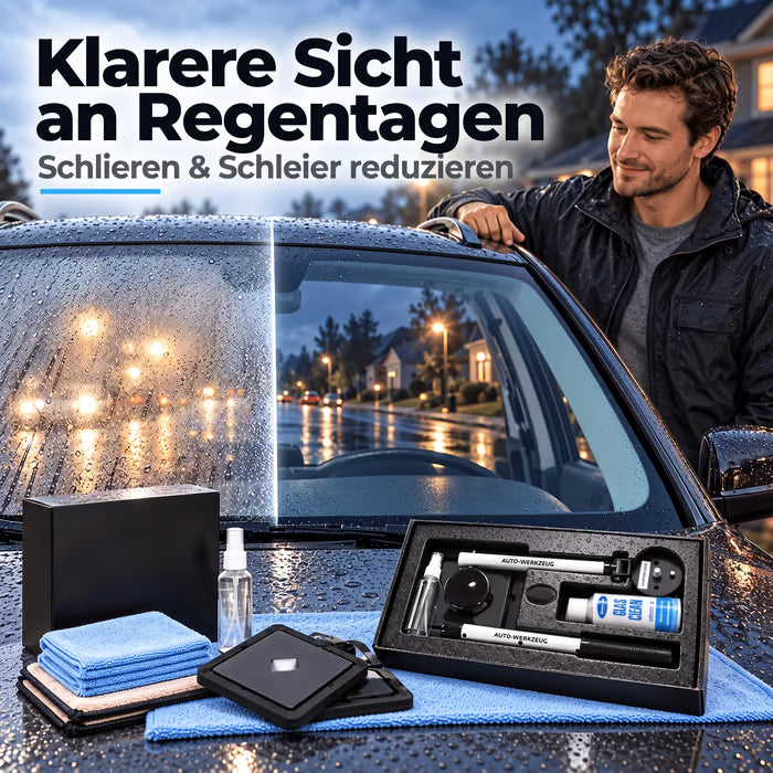 Doppelmagnetischer Autofensterreiniger | Streifenfreies Reinigungsset für Autoglas
