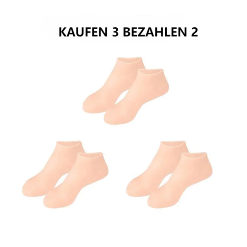 Ideales Geschenk -  Feuchtigkeitsspendende Socken aus Silikon