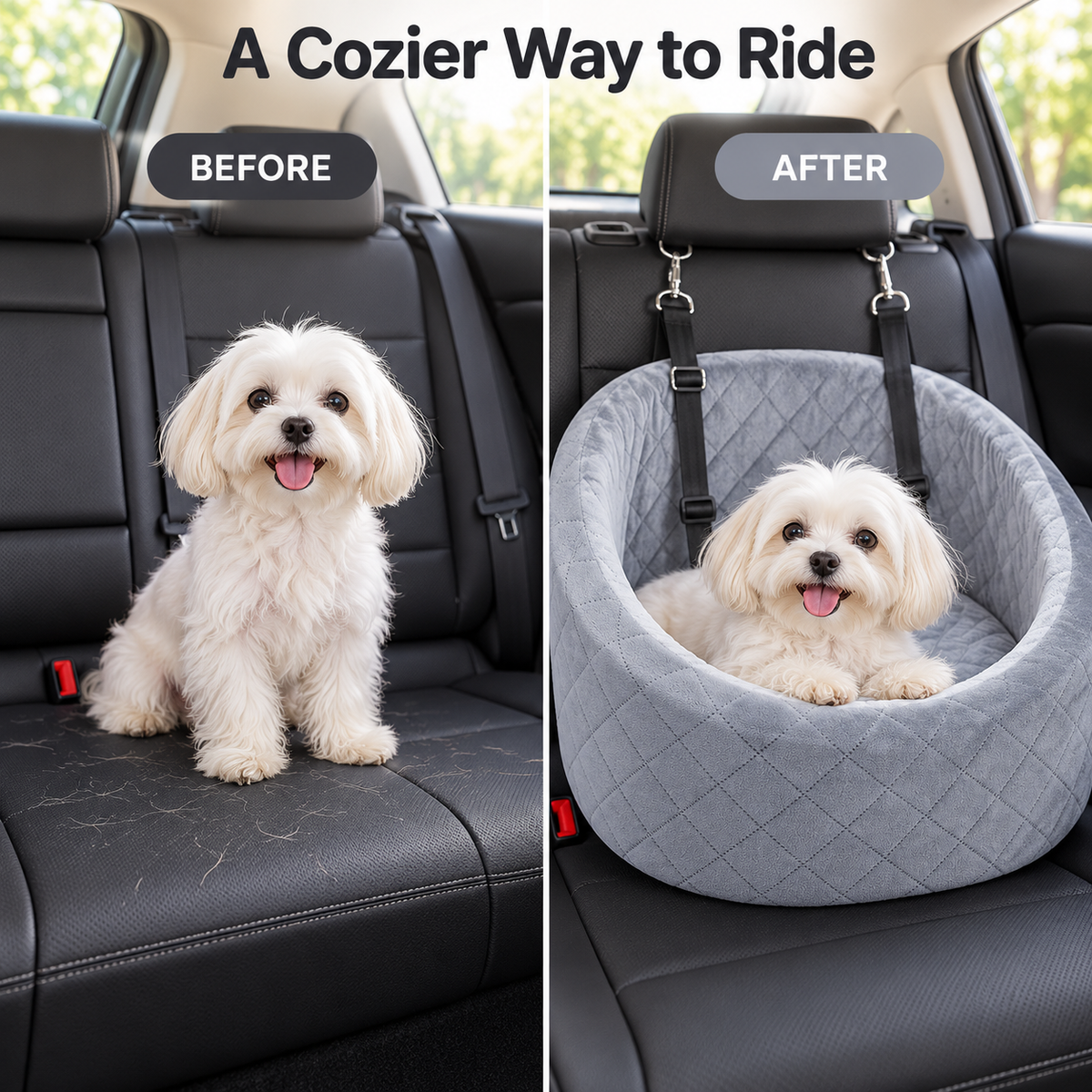 Car Dog Seat &amp; Portable Pet Carrier