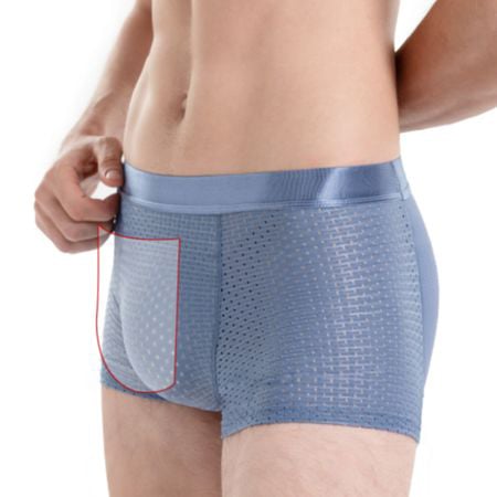 🔥2 KAUFEN, 1 GRATIS(3 Stück in den Warenkorb legen)🔥Nylon-Eis-Seide Atmungsaktive Herrenunterwäsche