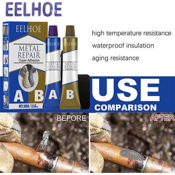 Neuer, magischer, hochtemperaturbeständiger, flüssiger Metall-Reparaturkleber