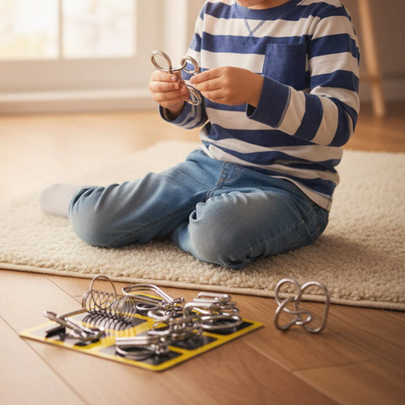 🧠 Limited-Time Offer: 50% OFF!!!🧠🔠Metal Montessori Puzzle Solving