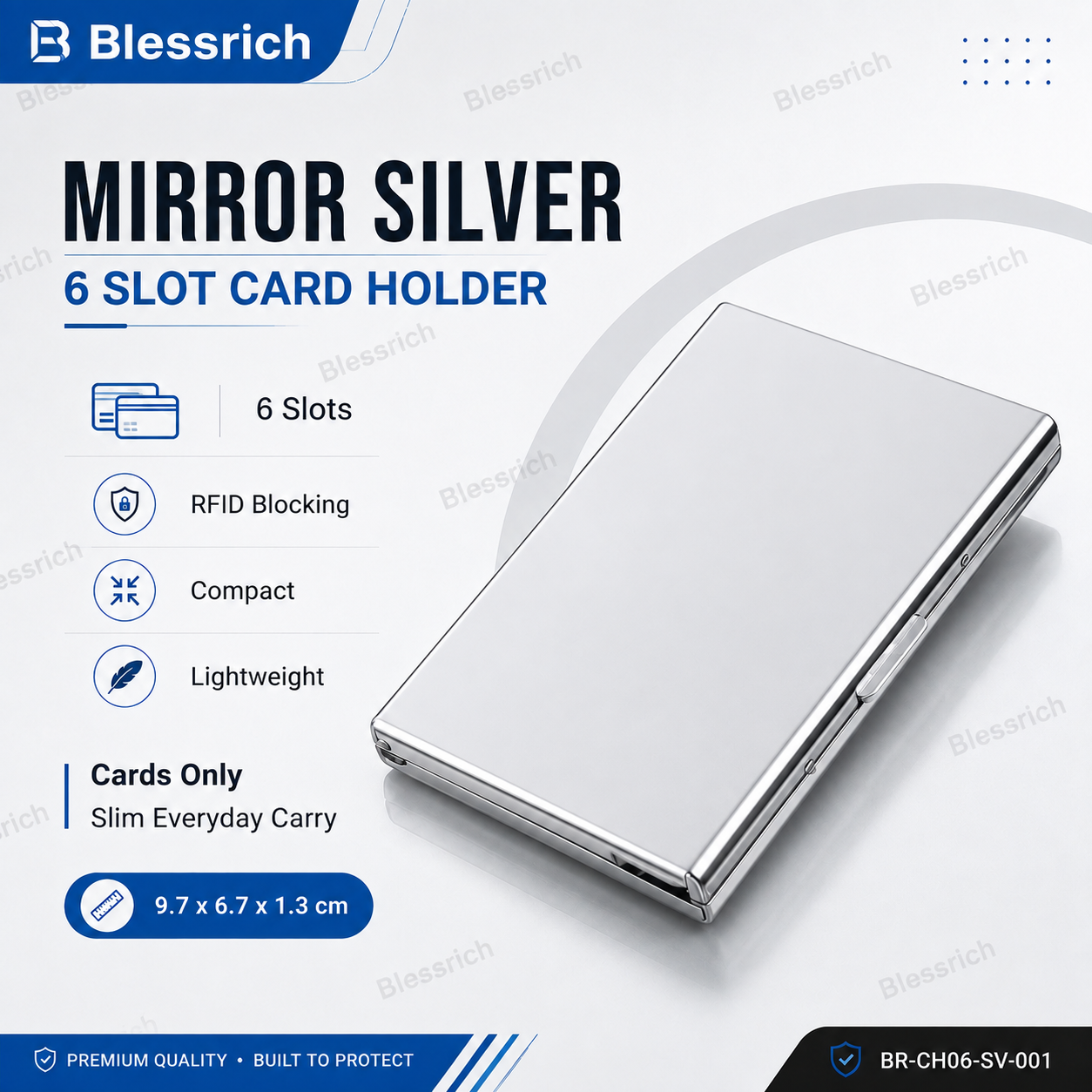 RFID-abschirmendes Kartenetui aus Metall