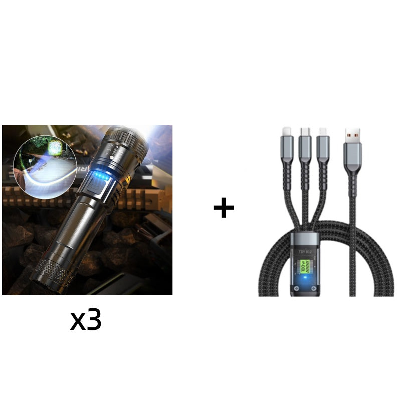 Superstarke, zoomfähige Taschenlampe