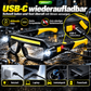 ✨Wiederaufladbare LED-Stirnlampe im Brillen-Design