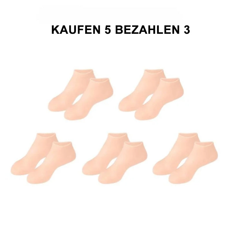 Ideales Geschenk -  Feuchtigkeitsspendende Socken aus Silikon
