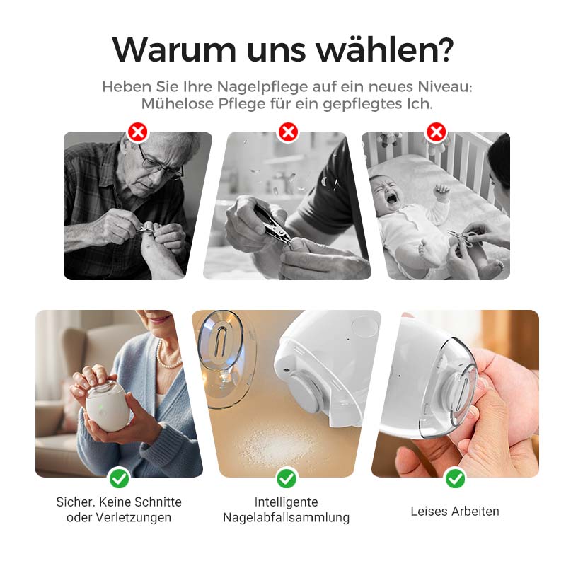 Universelle automatische Nagelfeile für Erwachsene und Kinder