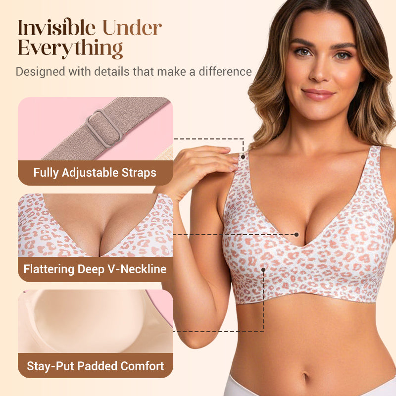⏳LETZTER TAG DES SALE 56 % RABATT💕Bequeme, nahtlose, kabellose Bralettes für Damen mit tiefem V-Ausschnitt für jeden Tag