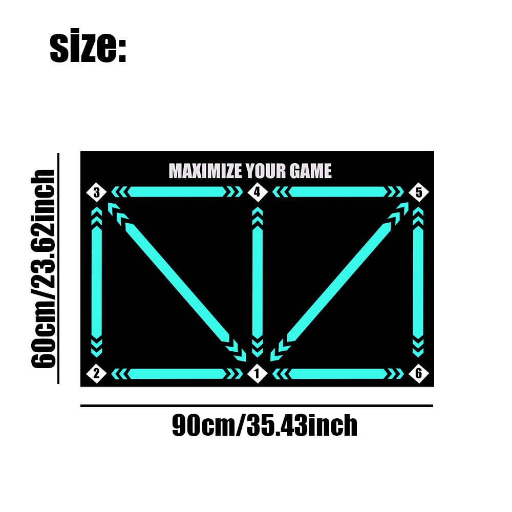 🎅LETZTER TAG DES AUSVERKAUFS 57 % RABATT – ⚽Fußballtrainingsmatte für alle Leistungsstufen, rutschfest und geräuscharm