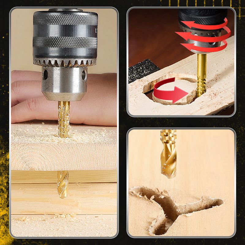 ⚡ Spiralbohrer-Set – HSS Titan-beschichtet, Sägezahn-Design, für alle Materialien 🧰