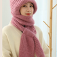 💥50 % Rabatt✨Winter-Specials✨ Gefütterte, warme und verdickte Mütze mit Schal