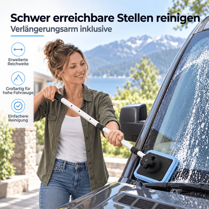 Doppelmagnetischer Autofensterreiniger | Streifenfreies Reinigungsset für Autoglas