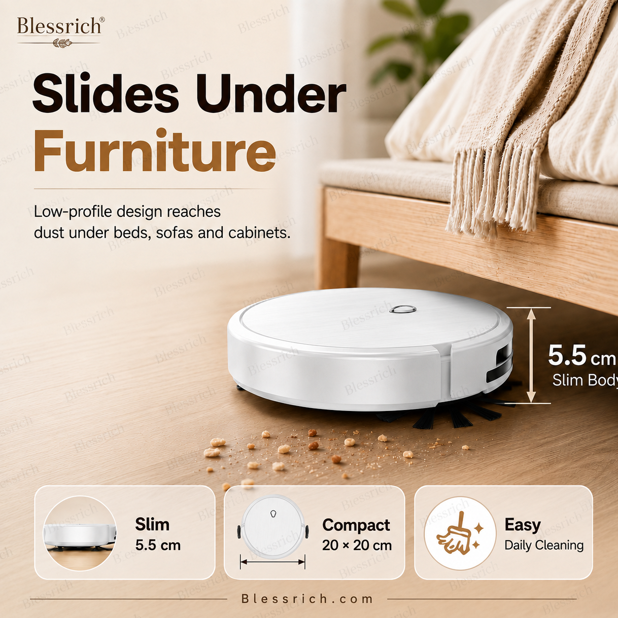 SmartSweep™ 3-in-1-Roboterstaubsauger