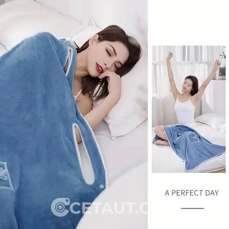 ⏳ LETZTER TAG IM ANGEBOT: 50% Rabatt auf das zweite Produkt⏰Damen Bademantel aus Coral Fleece – Schnelltrocknend, Atmungsaktiv & Bequem mit Verstellbaren Bändern | Ideal für Dusche, Pool, Yoga | Hautfreundlich & Vielseitig