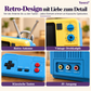 Klassische Retro-Mini-TV-Handheld-Spielkonsole GV300S – Nostalgische kabellose Konsole mit TF-Karten-Version