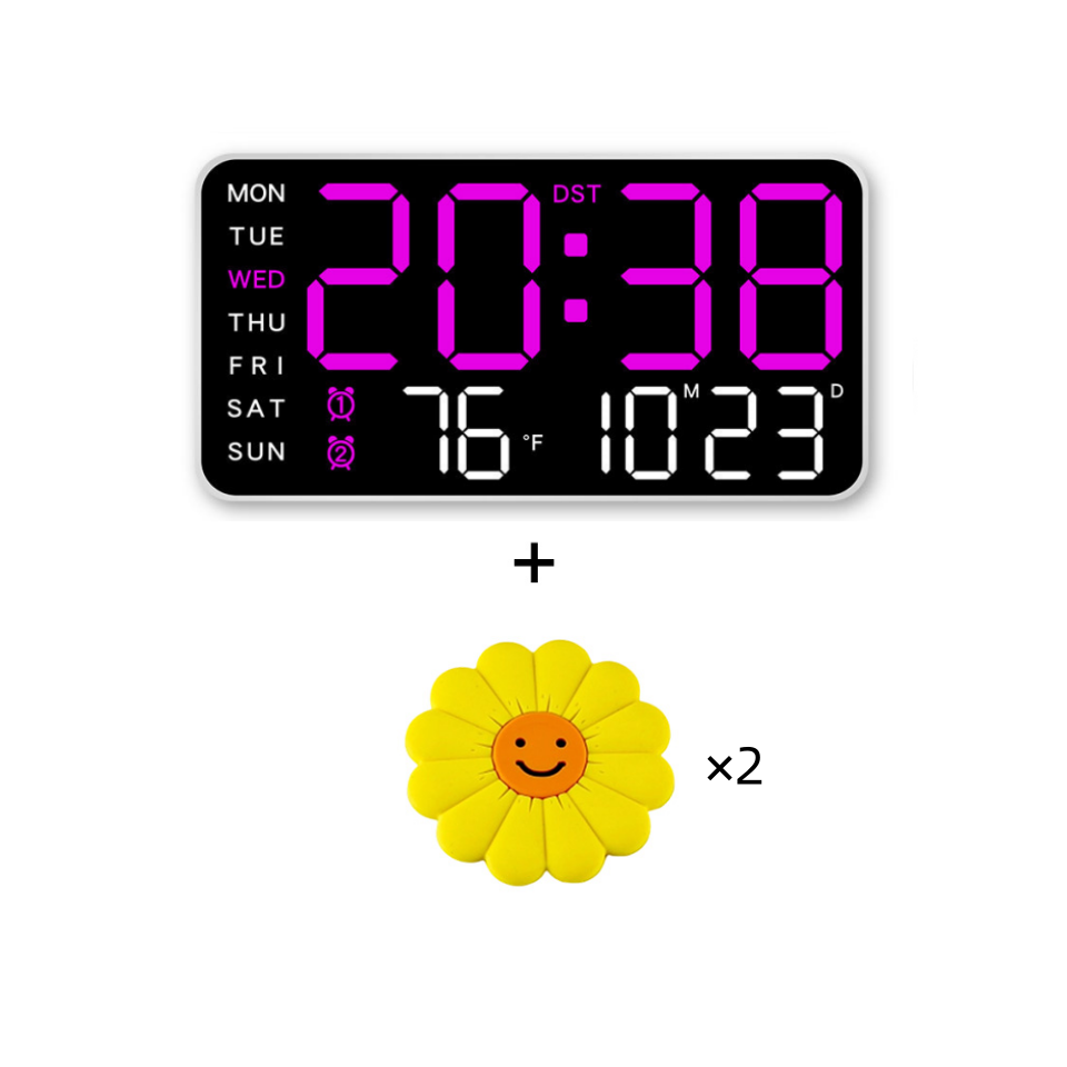 📢📢50 % RABATT!! ⏰Multifunktionale dekorative LED-Digitalwanduhr, die grenzenlose Digitaluhr für das moderne norwegische Zuhause