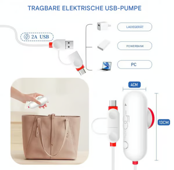 🧳 51 % RABATT – HEISSES ANGEBOT! ⚡ 6er-Pack Kompressionsbeutel für USB-Elektrostaubsauger – platzsparende Aufbewahrung, luftdicht verschließbar, wiederverwendbar und langlebig 🌀