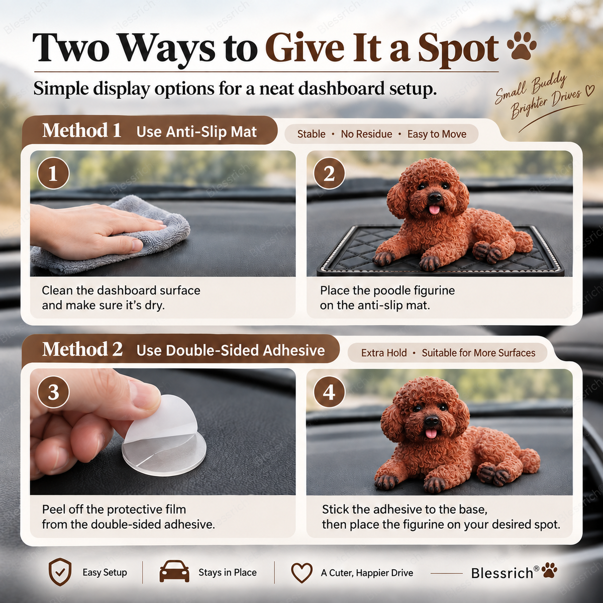 Pudel-Auto-Anhänger – Die süßeste Aufwertung für das Armaturenbrett 🐶✨
