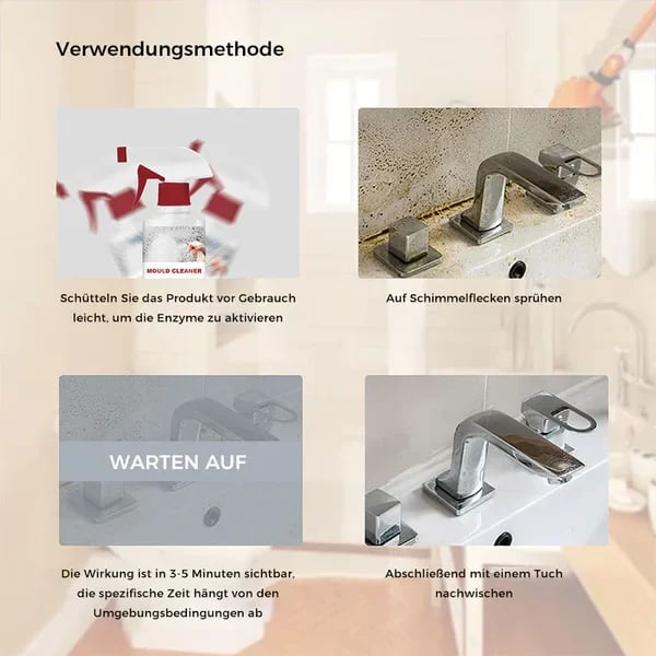 🧴 KAUFE 2, ERHALTE 1 GRATIS! 🦠 Schimmel- & Mehltau-Entferner Schaumspray – Bleichfrei, Einfach Anzuwenden & Lang anhaltender Schutz 🚿
