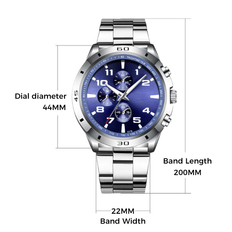 ✨2025 Brandneues Design - Heute mit 50% Rabatt kaufen!⌚Wasserdichte Quarzuhr mit Leuchtmasse