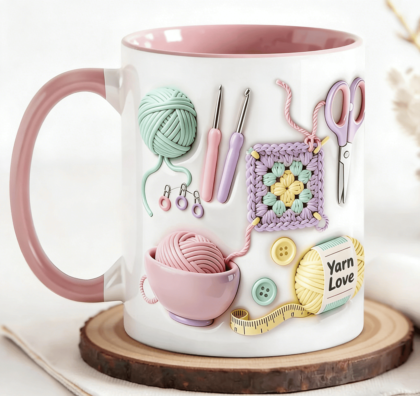 💥LETZTER TAG DES SALE – 50 % RABATT!!🏆Blitz-Sale⚡ Über 50.000 verkaufte Exemplare! Fast ausverkauft💥„Yarn Love“-Tasse, das perfekte Geschenk für Handarbeitsbegeisterte und kreative Köpfe