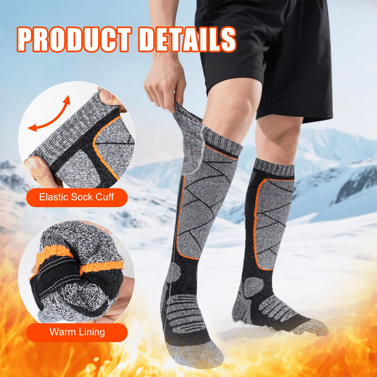 🎅Weihnachtsangebot – bis zu 50 % Rabatt🔥Wiederaufladbare beheizte Socken für Damen & Herren