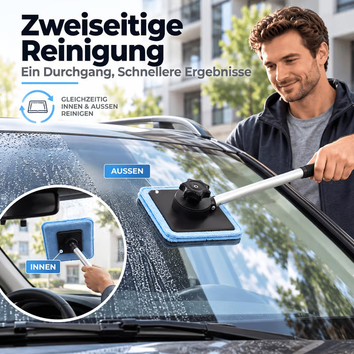 Doppelmagnetischer Autofensterreiniger | Streifenfreies Reinigungsset für Autoglas
