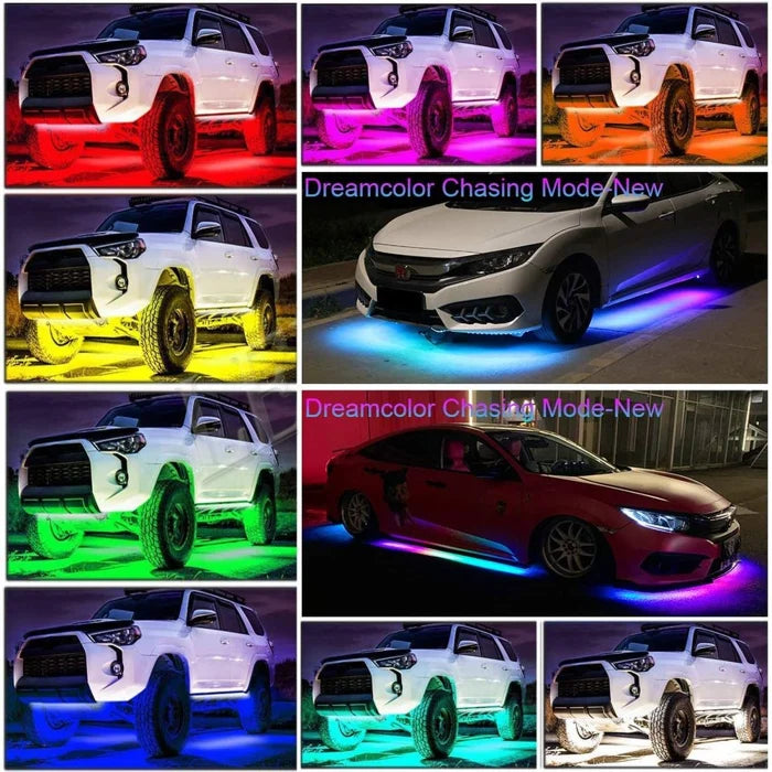 🔥Kaufe 3 und erhalte 20 % Rabatt🔥- 2024 Auto-Chassis Flexibler wasserdichter RGB-LED-Lichtstreifen (4 Stück)
