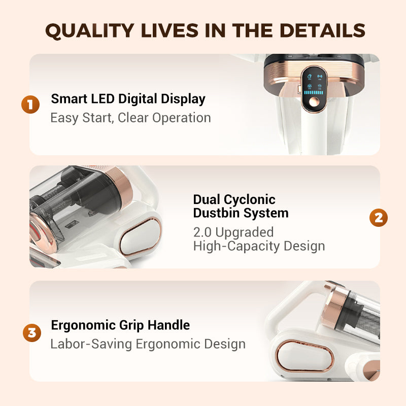 ⏳Offre spéciale à durée limitée 40% OFF！⏰Aspirateur pour matelas pour éliminer les acariens [Livraison gratuit FR]