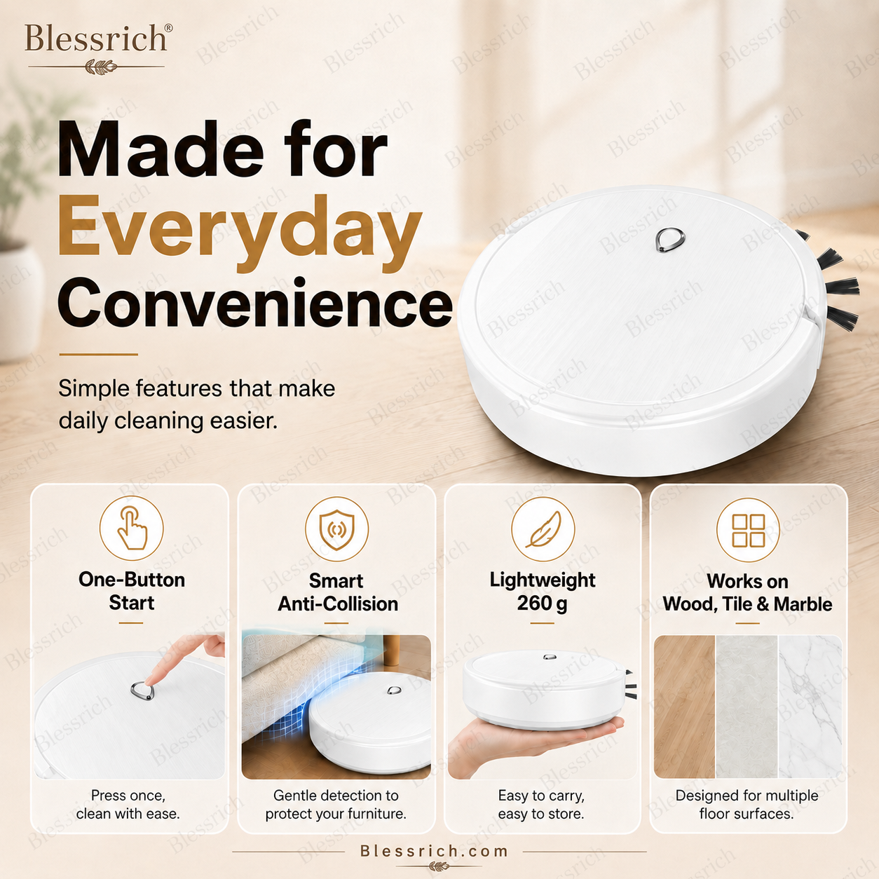 SmartSweep™ 3-in-1-Roboterstaubsauger