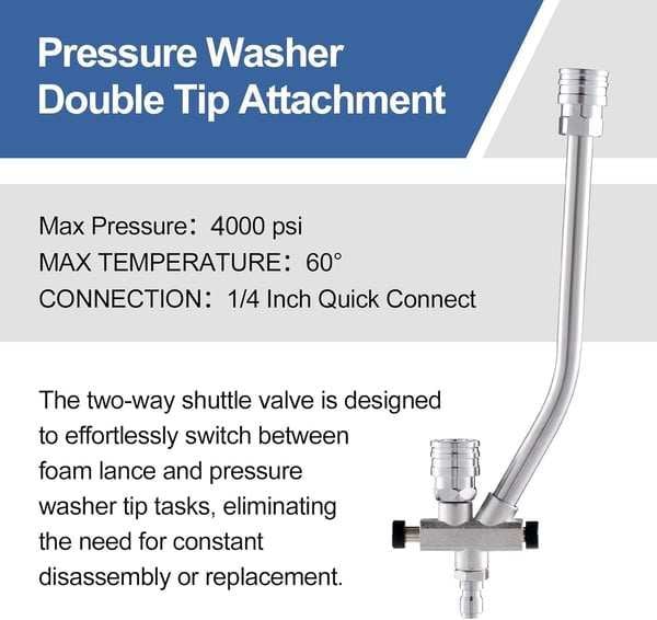 Schaumkanone Dual-Connector-Zubehör